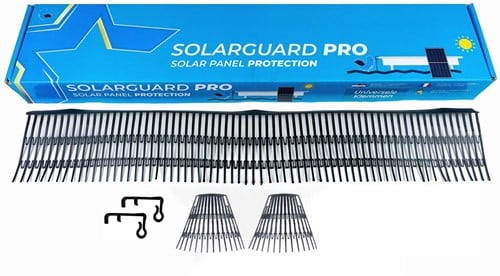 Solarguard® Pro Vogelwering Set 10 Meter 54 Stuks 40 mm Clips/2 Hoekstukken