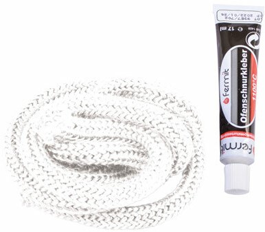 Reparatieset Kachel | Kachelkoord Wit (10mm) 3 Meter en Hittebestendige Lijm