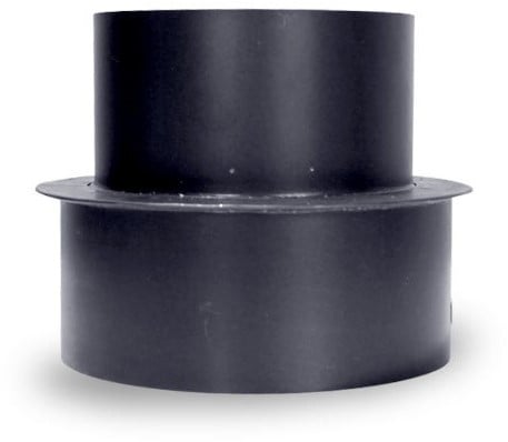 Verloop 125 mm Inw - 150 mm Uitw Blauw Gegloeid