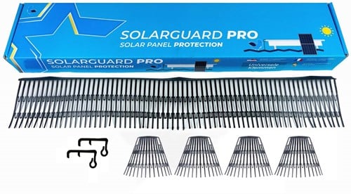 Solarguard® Pro Vogelwering Set 20 Meter 108 Stuks 30 mm Clips/4 Hoekstukken