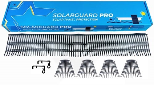 Solarguard® Pro Vogelwering Set 20 Meter 108 Stuks 40 mm Clips/4 Hoekstukken