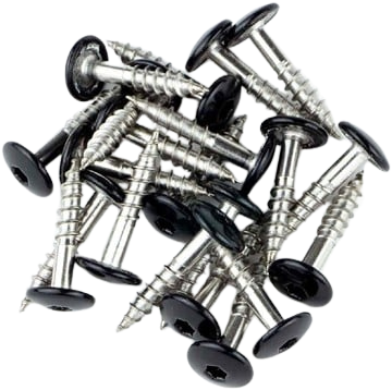 Trespaschroef Rvs Zwart Ral9005 4.8X25 (100 stuks)