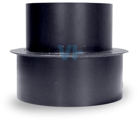 Verloop 100 mm Inw - 120 mm Uitw Blauw Gegloeid