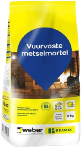 Beamix Metselmortel Vuurvast 5 Kg