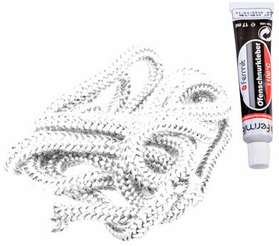 Reparatieset Kachel | Kachelkoord Wit (8mm) 3 Meter en Hittebestendige Lijm