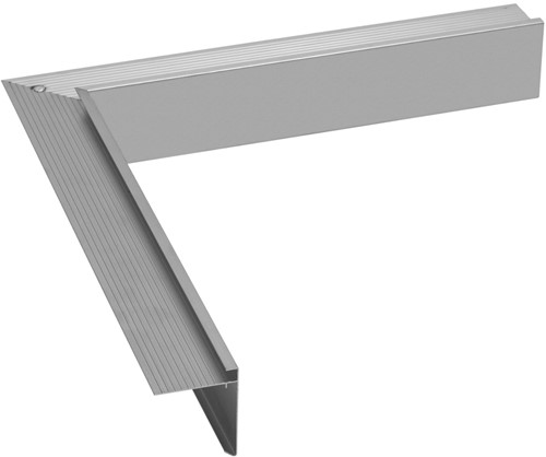 Daktrim Aluminium | 60x45 mm | Binnenhoek 500x500 mm