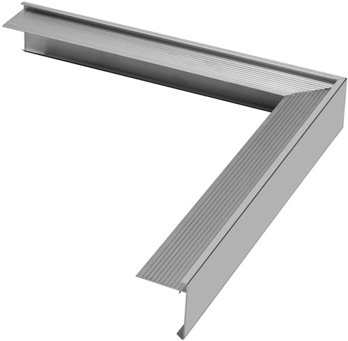 Daktrim Aluminium | 45x45 mm | Buitenhoek 500x500 mm