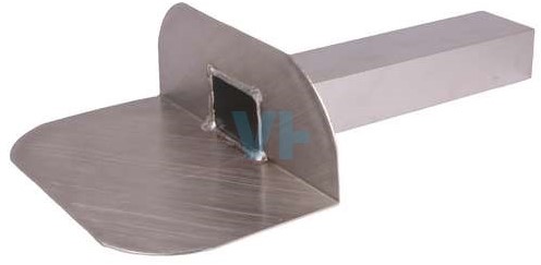 Aluminium Kiezelbak 60X80 mm 90° L=330 mm
