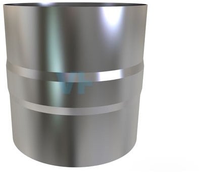 Verbindingsstuk Man-Man Rvs EW Ø150 mm
