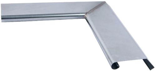 PREFORM Binnenhoek | Deklijst D100 | Zink Klik | Muurdikte 75 - 100 mm