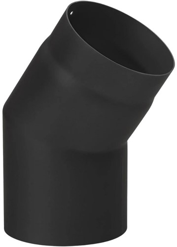 Bocht 30° Zwart Staal 2mm Ø150 mm