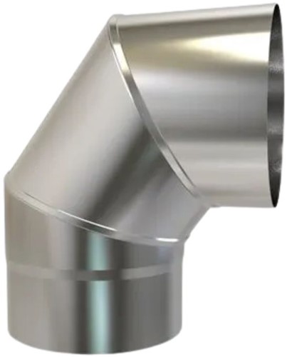 Bocht Rvs 90° EW Ø125 mm