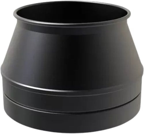 Bovenaansluitstuk DW/EW Ral9004 Dubbelwandig Ø150 mm