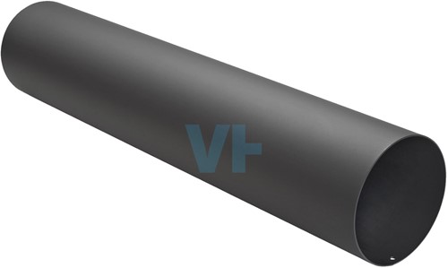 Pijp 100 Cm Vrouw-Vrouw Zwart Staal 2mm Ø150 mm