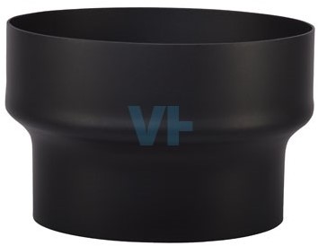 Verloop Onder Ø180-150 mm Zwart Staal 2mm