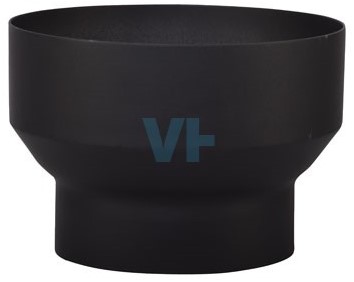 Verloop Onder Ø200-150 mm Zwart Staal 2mm