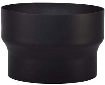 Verloop Onder Ø180-160 mm Zwart Staal 2mm