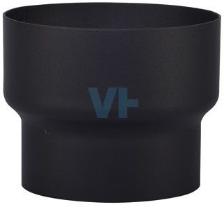 Verloop Onder Ø150-130 mm Zwart Staal 2mm