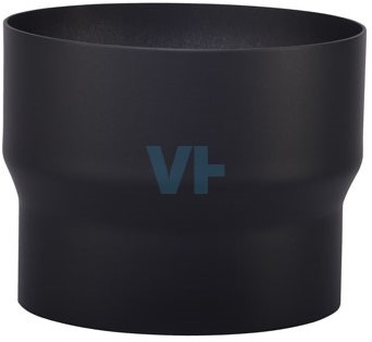 Verloop Onder Ø160-150 mm Zwart Staal 2mm