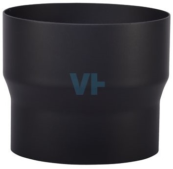 Verloop Onder Ø150-140 mm Zwart Staal 2mm