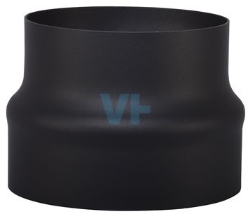 Verloop Boven Ø150-180 mm Zwart Staal 2mm