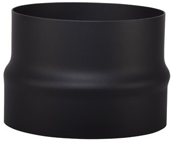 Verloop Boven Ø180-200 mm Zwart Staal 2mm