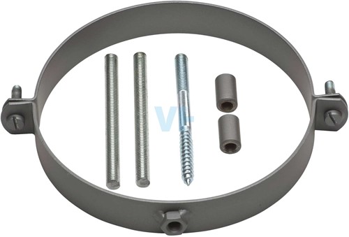 Muurbeugel Antraciet Staal 2mm Ø150 mm