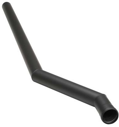 S-Pijp Zwart Pellet Ø80 mm