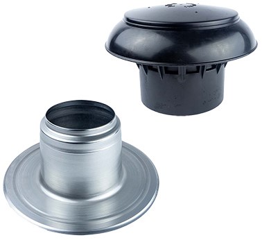Anjo Aluminium Plakplaat 110-125 mm | Enkelwandig | Inclusief bovenkap