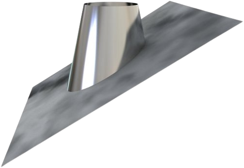 Dakplaat Lood 30-45° | TBV Dubbelwandig RVS Ø80 mm | TBV Enkelwandig Ø130 mm