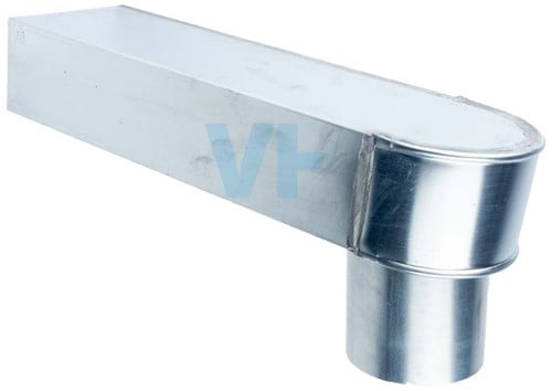 Zinken Stadsuitloop | Ø80 mm | 60X100 mm