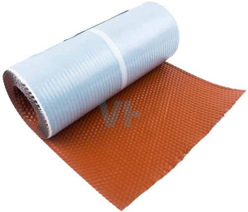 Aluminium Easyflex Loodvervanger Rood 300 mm 5 meter