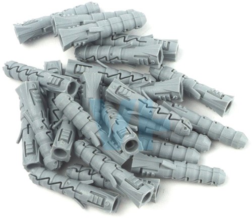 Nylon Plug 6 mm | Lengte 30 mm | Muurplug | Doos a 100 stuks