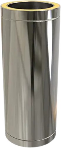 Pijp 50 Cm | TBV Dubbelwandig RVS Ø175 mm