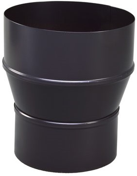 Verloop Rvs zwart 124 Uitw-150 Inw