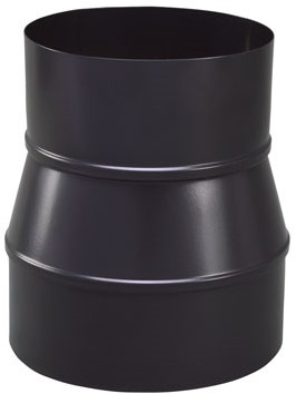 Verloop Rvs 149  zwart Uitw- 125 Inw