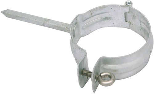 Zink Beugel | Ø80 mm | Met Rechte Pin | Staal Gegalvaniseerd