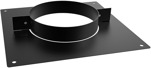 Verdiepingsondersteuning RAL 9004 | TBV Dubbelwandig Ø100 mm | TBV Enkelwandig Ø150 mm