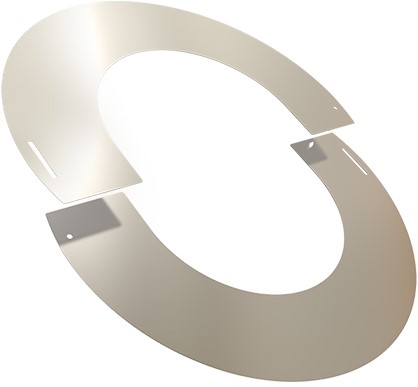Rozet 0° | TBV Dubbelwandig RVS Ø150 mm | TBV Enkelwandig Ø200 mm