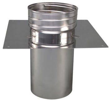 Afdekplaat + Schroefaansluiting Flexibel 100 mm