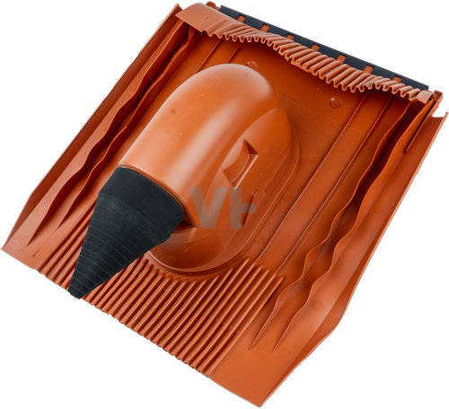 Klöber Enkele Kabeldoorvoer Rood Kabels Airco, Zonnepanelen, Boilers