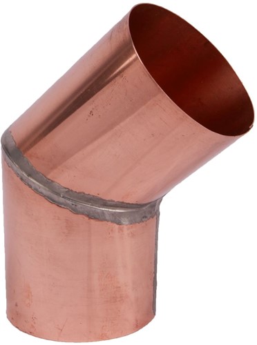 HWA Koper Verstekbocht 45° | Ø60 mm