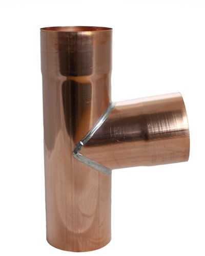 HWA Koper  T-Stuk 85° | 80x80x80 mm