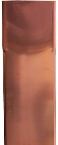 Het  Koperen Regenpijp Vierkant Lengte 3 meter | 80 x 80 mm