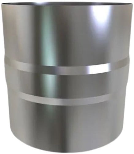 Verbindingsstuk Man-Man Rvs EW Ø200 mm