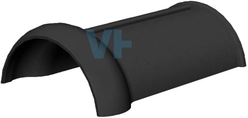 Koramic Zwart Satinet Vorst Vario 225mm