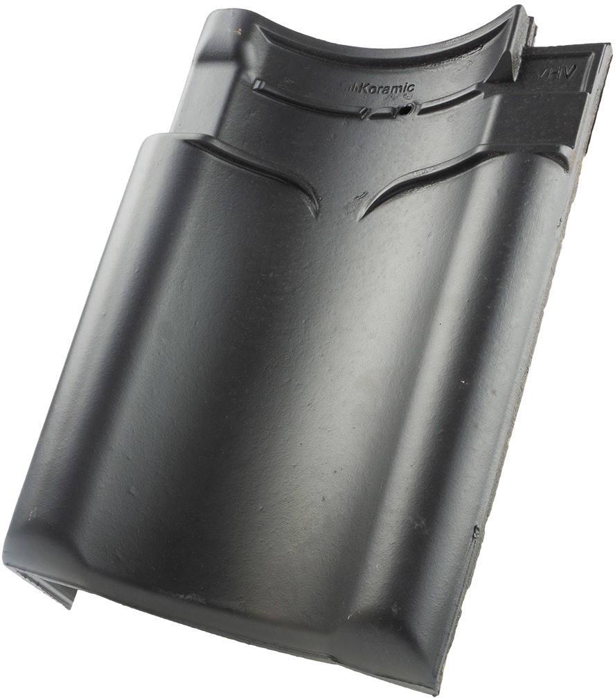 Koramic VHV Klassiek Zwart Satinet Gevelpan Links | Alles voor het