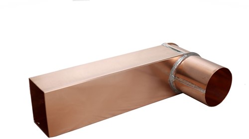 Stadsuitloop Koper 60 x 100 mm | ø80 mm