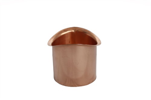 Tapeind Koper Mastgoot | Ø70 mm | 9 cm