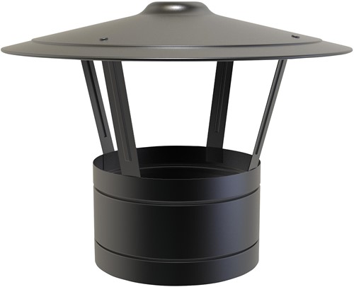 Regenkap DW Ø100 mm RAL 9004